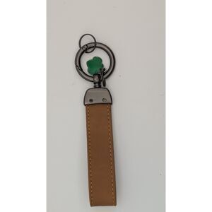 GS of Greater Atlanta Leather Strap Keychain Council Logo & Trefoil Charm